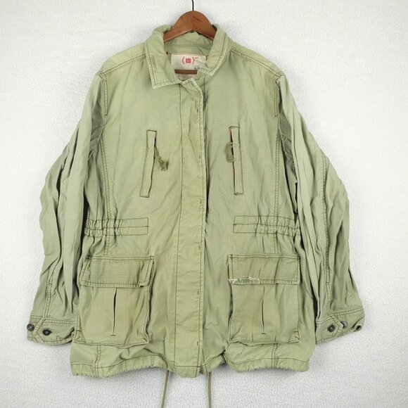 Gap  Utility Jacket Womens Extra Large Green Outdoor Pockets Button Up C… - Picture 1 of 10